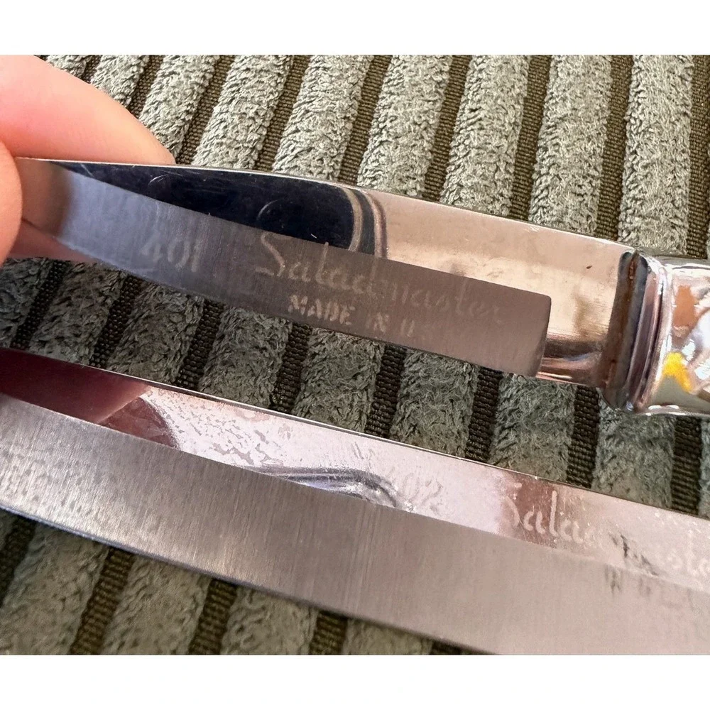 Saladmaster 401 402 Steak Knives Set Stainless Steel Made‎ in USA